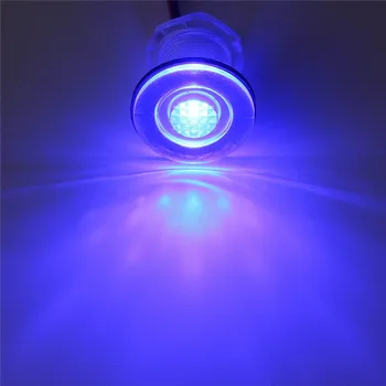 1 BUC Albastru/Alb Mașină Lampa LED Barca Marine Nava RV rezistent la apa 12V Lumină de control cu LED Lampa pentru Bărci Camion