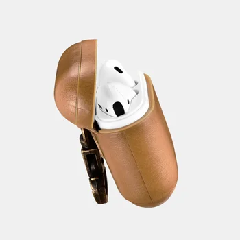 Potrivit pentru AirPods 1 2 capac de protecție din piele Fhx-13k Apple setul cu cască Bluetooth coajă de protecție cască fără fir cutie de depozitare