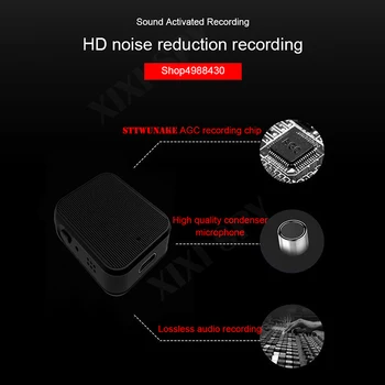 Recorder de voce mini Reportofon audio sunet activat digitale profesionale micro atracție flash disk magnetic brand xixi spion