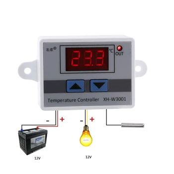 220V Digital cu LED-uri Controler de Temperatura Termostat de Control Comutator