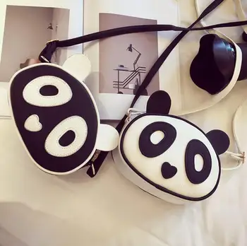 Transport gratuit 2020 Moda de vara Noi Genți de mână de Înaltă calitate din piele PU pentru Femei geanta de imprimare de Desene animate Panda dulce doamnelor geantă de Umăr