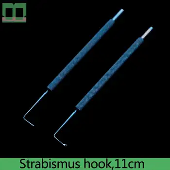Strabism cârlig de aliaj de titan 11cm chirurgicale de operare instrument strabism cârlig sectia de oftalmologie 6mm/8mm/10mm/12mm