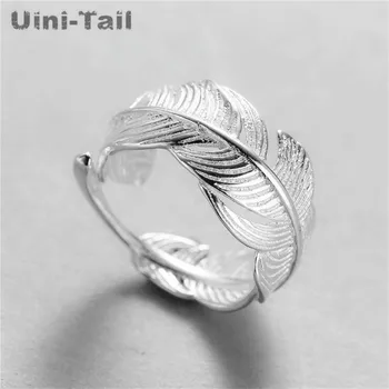 Uini-Coada 2018 hot nou argint 925 deschis pană inel reglabil dimensiune fata moda bijuterii valul fluxului de bijuterii de înaltă calitate