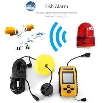 2020 Nou Portabil Căutare de Pește Subacvatice cu Fir de Pescuit Camera Camere Traductor de Adâncime Alarma Senzor Sonar Sonar cu Dispaly