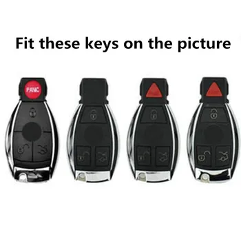 Crom de înaltă Calitate TPU Auto Key clapă Sac potrivit pentru Mercedes Benz C E R M clasa CLA, GLA Cheie Înveliș Protector Cheie Cazul Lanțuri