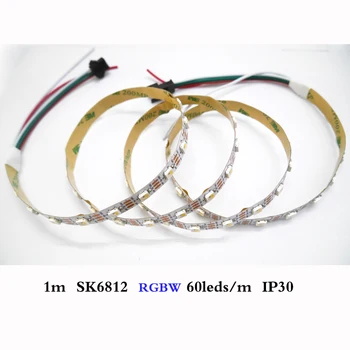 5V 1m SK6812 30/60/144 led-uri/Pixel/m 4 în 1 RGBW+NW/CW/WW adresabile similare 2812b benzi cu led-uri impermeabil IP67/non-IP30 rezistent la apa