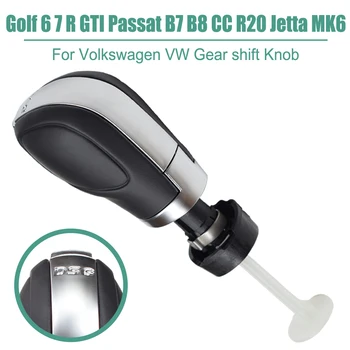 De viteze Automată, Butonul de Schimbare Manetă de Handbal Piele ABS Pentru Volkswagen Golf 6 7 R GTI Passat B7 B8 CC R20 MK6 GLI Accesorii Auto