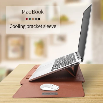 Laptop de 4-în-1 suport Sac de Maneca caz Pentru Macbook 2020 Aer Nou Pro 11 12 13 15 inch A1466 A1706 A1932 A2179 A2251 Touch ID Bar