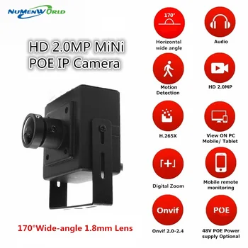 1080P MiNi camera IP de 170 grade unghi Larg de lentile, camera web HD de Supraveghere CCTV camera Video ONVIF P2P de Detectare a Mișcării Casa Interior