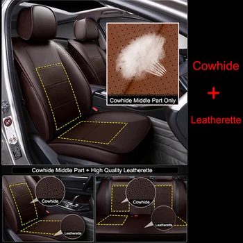 CARTAILOR Piele Automobile Huse Auto Accesorii se potrivesc pentru Mazda 3 Car Seat Cover Set piele de Vacă Acoperi Scaune Auto Protector