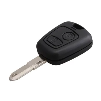 2 Butoane Telecomanda Cheie Auto cu Lama Remote Key Fob Controler Pentru PEUGEOT 206 433MHZ Cu PCF7961 Transponder