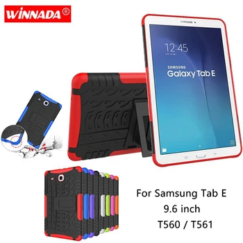 Pentru Samsung GALAXY Tab E 9.6 T560 cazul SM-T560 T561 9.6 inch Comprimat TPU+PC rezistent la Șocuri Capacul suportului pentru SM-T565