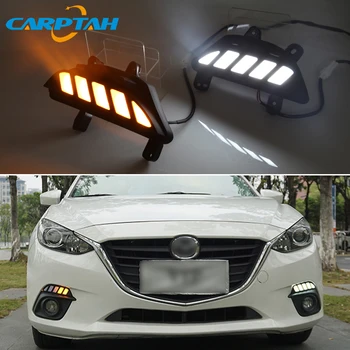 Pentru Mazda 3 2016 Dinamic de Semnalizare Releu Impermeabil Auto 12V LED DRL Daytime Running Light Lampa de Ceață Decor