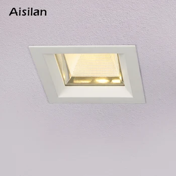 Aisilan Impermeabil LED Downlight Bucătărie Baie de Lumină la fața Locului Pătrat de Aluminiu Plafon Lampa CREE Chip CRI 93