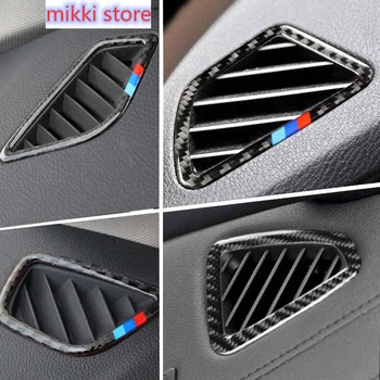 Styling auto Evacuare Aer din fibra de Carbon Autocolante Sequin Capac ornamental Pentru BMW 1 2 3 4 5 Seria 7 X1 X3 X4 X5 X6 F10 F30 F15 F16 G30 E90