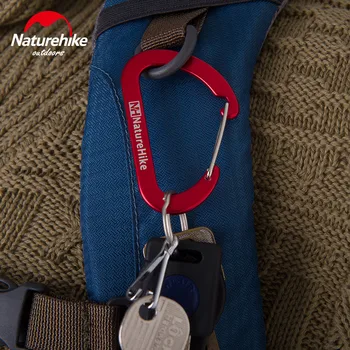 Naturehike 4buc/lot 6.5 cm în aer liber, D-forma carabiner cârlig de aluminiu clip titularul backpacking mini catarame călătorie camping breloc