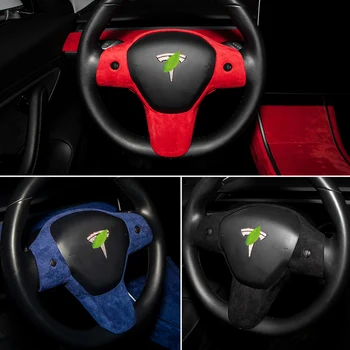 Haloperformance Model3 Volan Masina Patch-uri Decorative Pentru Tesla Model 3 Accesorii piele intoarsa model 3 model tesla trei