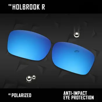 OOWLIT 5 Perechi de ochelari de Soare Polarizat Lentile de Înlocuire pentru Oakley Holbrook R OO9377-Negru & Argintiu& Albastru &Rosu & Verde Smarald