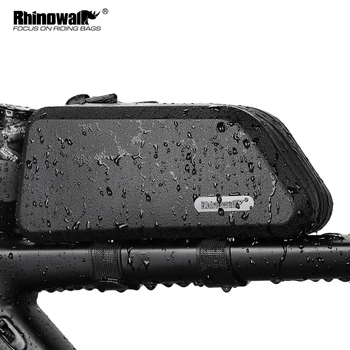 Rhinowalk 1,5 L de Sus Tub Biciclete Geanta Hard-Shell Impermeabil Sac de Biciclete Stabil Ciclism Sac de Cadru de Biciclete, Accesorii pentru biciclete Rutier
