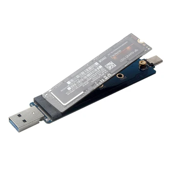 USB la M. 2 SSD Cabina de USB3.0 Tip-Un Tip Combo-C pentru Pci-e pentru NVME M2-Cheie SSD Suport UASP TRIM 2280 HDD Mobil Cutie