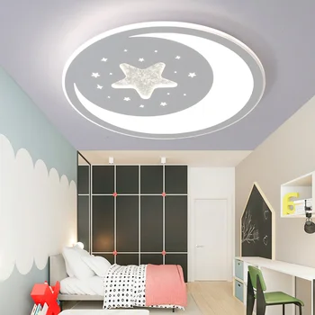 Camera copiilor Candelabre plafon lampă ultra-subțire led-uri de desene animate băiat fată cald dormitor, camera de studiu culoar studiu de lumină
