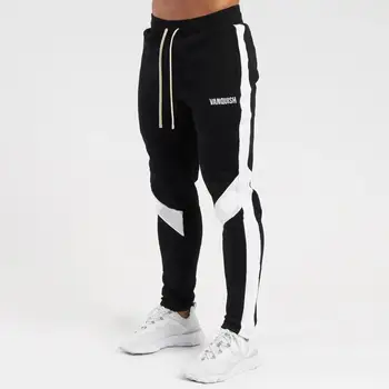 Noi Mens Casual Pantaloni Brand Sală de Fitness Trening Funduri Slabanoage pantaloni de Trening Pantaloni Jogger Black Cordon Pantaloni Marimea M-XXL