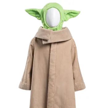 Copilul cosplay Yoda Costume Cosplay Halat Pălărie Costume de Halloween Costum de Carnaval Pentru Copii Copil
