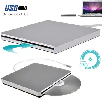 USB Slim External DVD-RW CD-Writer Disk Writer Reader Player Unități Optice Pentru Pentru MacBook Air Pro Pentru iMac Pentru Win8 Laptop PC