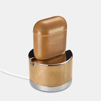 Potrivit pentru AirPods 1 2 capac de protecție din piele Fhx-13k Apple setul cu cască Bluetooth coajă de protecție cască fără fir cutie de depozitare