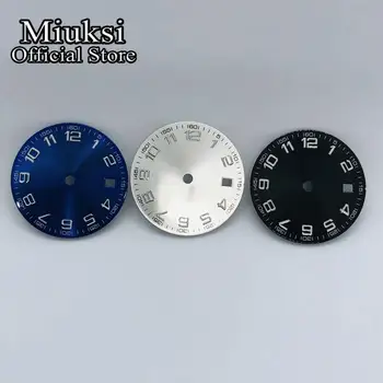 Miuksi 29.2 mm albastru argintiu negru ceas cu cadran luminos dial fit ETA 2836 2824 Mingzhu DG 2813 3804 Miyota 8205 8215 821A circulație