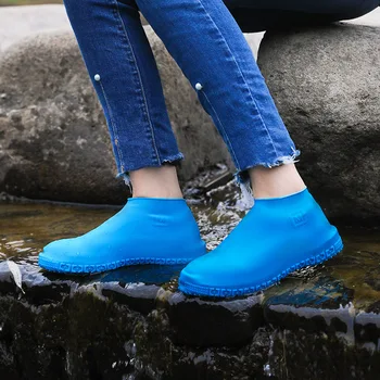 Rezistent la apa Pantof Acoperi Material Silicon Unisex Pantofi de Protecție Cizme de Ploaie pentru Interior în aer liber Zile Ploioase de Mari dimensiuni