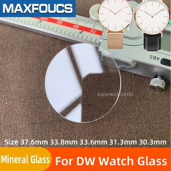 Piese Pentru DW sticlă de Ceas 37.6 mm 33.8 mm 33.6 mm 31.3 mm 30.3 mm geam Mineral cristal Pentru Daniel Înlocuire accesorii Ceas