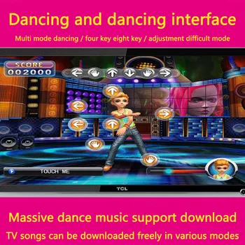 HD Wireless Singură Mână Dance Dance Mat TV Și Calculator cu Dublă Utilizare Accesorii de Sport
