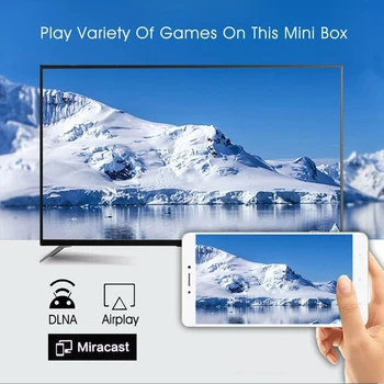 Noi H96 H8 Mini Tv Box Android 9.0 Smart Tv Box Wifi 2GB 16GB BT4.0 2.4 G/5G 4K, 1080P TF Card de până la 32GB compatibil HDMI tv box