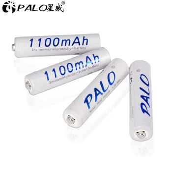 PALO 8pcs AAA 3A 1100mAh baterie reîncărcabilă 1.2 V NI-MH + inteligent USB de încărcare rapidă LCD încărcător de 2A AA 3A baterie AAA