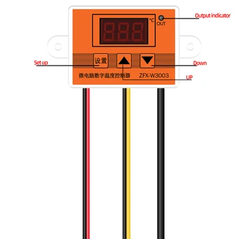 ZFX-W3003 Temperatura Timp Operator Control Termostat Controler Termostat Timer Modul de Control de 12V/24V/220V 40%off