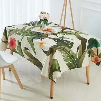 Față de masă Tropicale cu frunze de banane impermeabil fata de masa toalha de mesa nappe decoracao para casa manteles capac de masă
