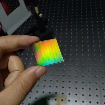 20x20mm Sticla Float Optice Unul Holografic Dimensional rețea de Difracție cu Laser Fascicul Spliter Interferențe Experiment Gratare