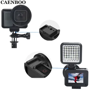 CAENBOO Sport Caz Pentru GoPro Hero 5/6/7 Negru 2018 Carcasă+Obiectiv 52mm Filtru Capac Go Pro Hero5 6 Greu Metalice Capac de Protecție