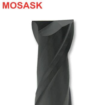 MOSASK 2 Fluiere HRC55 CNC Freze 4mm 6mm 8mm 10mm Drept Coadă din Carbură Solidă Instrumente de Tăiere End Mills