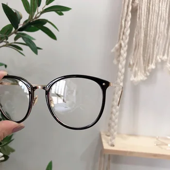 Optice Rama de Ochelari Femei Bărbați Rotunde Supradimensionate, Ochelari, Rame din Metal pentru Ochelari Lentile Ochelari ochelari ochelari cadru