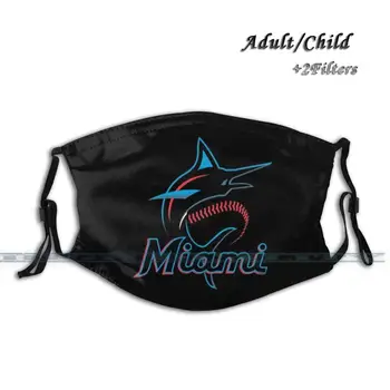Marlins - Miami Reutilizabile Masca De Fata, Reglabile Lavabil Înlocuibile De Moda Fase Măști Logo-Ul