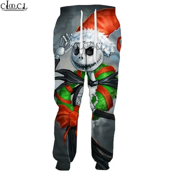 HX Moda Coșmar Înainte De Crăciun Jack Craniu Bărbați Femei Pantaloni de Imprimare 3D Hip Hop de Vânzare Fierbinte Stil Casual Pantaloni