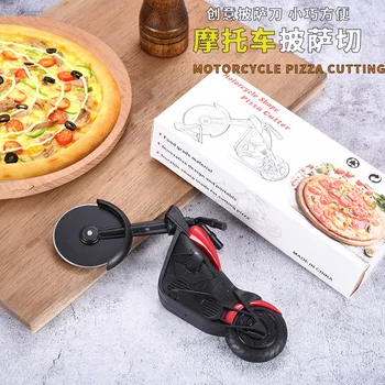 Creative din Oțel Inoxidabil Motocicleta Pizza Cuțit Tăietor de Tort Instrumente Unice Pizza Roți pentru Plăcinte Pizza Vafe Accesoriu de Bucătărie