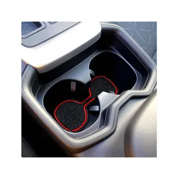 RUIYA Ușa Groove Mat Pentru RAV4 2019 2020 Stânga Masina Anti-Alunecare Poarta Slot Tampoane Auto Accesorii de Interior Alb Rosu Negru