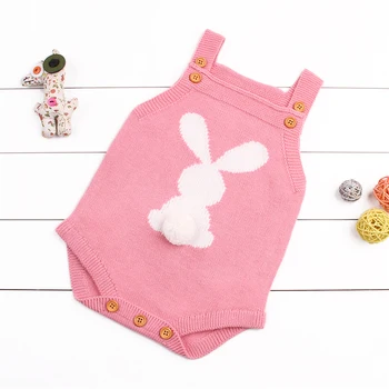 Drăguț Bunny Pentru Copii Baby Girl Boy Knit Romper