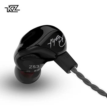 KZ ZS3 1DD Ergonomic Detasabil Cablu Căști În Ureche Monitoare Audio Izolarea Zgomotului de Muzică HiFi Sport Căști Cu Microfon