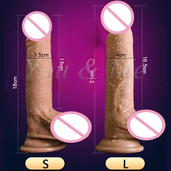 Noul Vibrator Realist Ventuza De Sex Masculin Artificial Penis Mare Flexibile Dick Jucarii Sexuale Pentru Femei Adulte Masturbator Vibratoare Pentru Femei