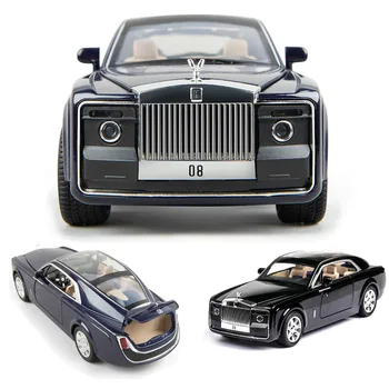 1:24 Rolls Royce model de masina de metal model de masina de turnare sub presiune din aliaj mașină de jucărie pentru copii cadou de colecție, transport gratuit