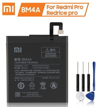 XaioMi Original Inlocuire Baterie BM4A Pentru Xiaomi Mi Redmi Pro Redrice BM4A Noi de Autentice, Baterie Telefon 4050mAh